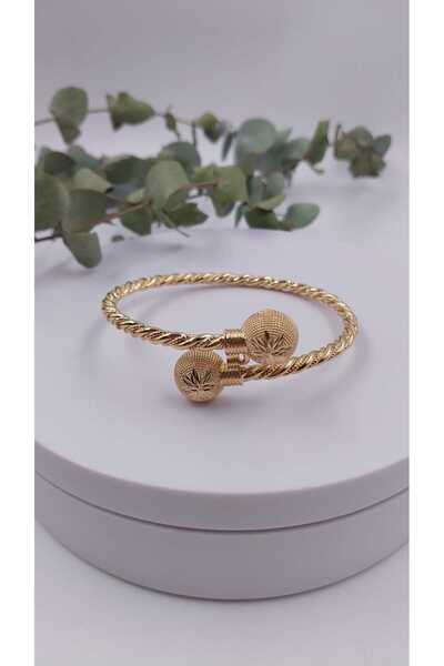 Yaseminli Butik Interlocking Rose Color Spiral Pattern Bracelet
