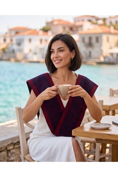Trend Kapında Summer Knitwear Shoulder Shawl, Cover-Up