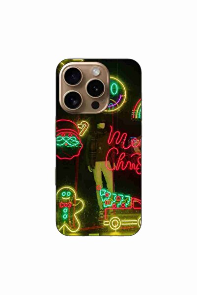 OEM Husa compatibila cu Apple iPhone 16 Pro Silicon Gel Tpu Model Craciun Vit...