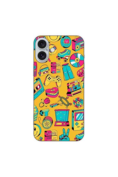 OEM Husa compatibila cu Apple iPhone 16 Plus Silicon Gel Tpu Model Pop Art Vi...