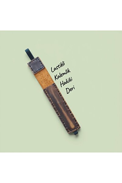 Hayal Atölyem Art Hakiki Deri Lastikli Defter Kalemliği - El Yapımı Ayarlanab...