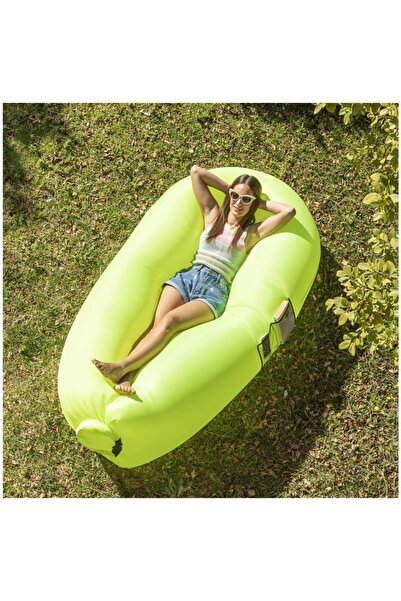 InnovaGoods Saltea gonflabilă tip șezlong Lazy Bag pentru plajă sau piscină, ...