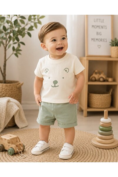 Superbaby Compleu pentru bebelusi din bumbac Ursulet