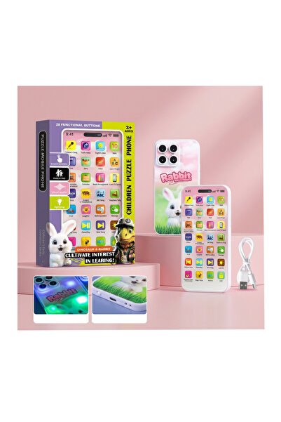 PlayFun Jucărie Educativă Interactivă Litere Cifre Forme Sunete Muzicale Lumi...