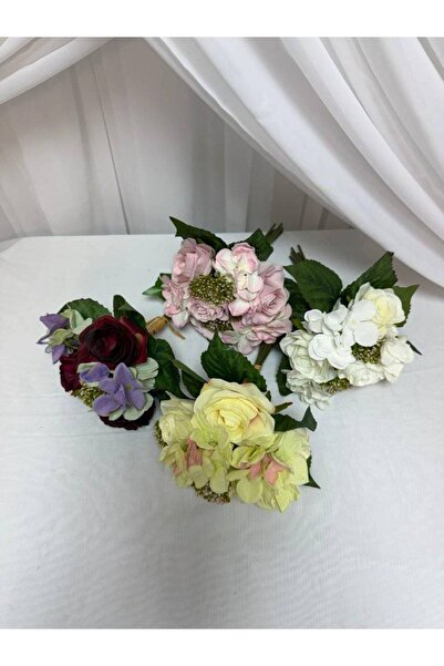 OEM Trandafiri cu Hortensie Buchet Legat Galben
