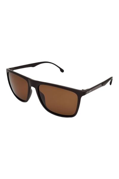 Tia Accesorii Polarized, rectangular sunglasses, PS8051C2, brown