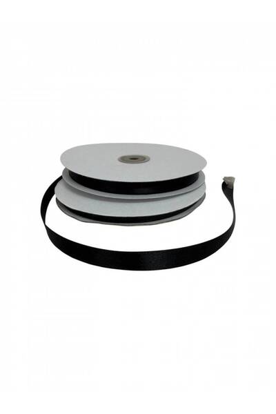 OEM Black Satin Ribbon 50 M 1.2 cm (Top Bottom Set of 3 pcs) Black