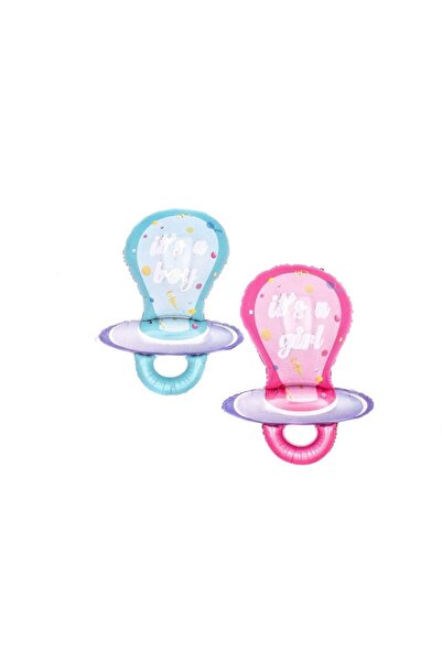 OEM Pacifier Foil Balloons (Top Bottom Set of 3) Pink