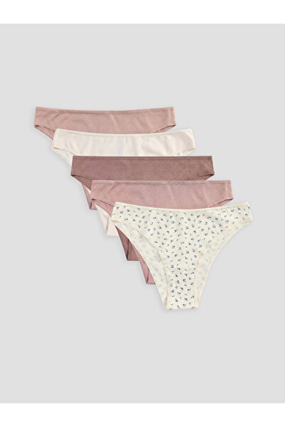 LC Waikiki Ecru Brazilian Panties 5-Pack