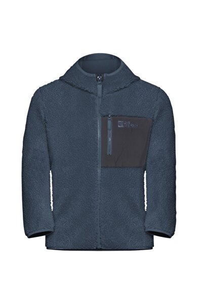 Jack Wolfskin Детски суичър с качулка Ice Curl FW 2025-Син-140