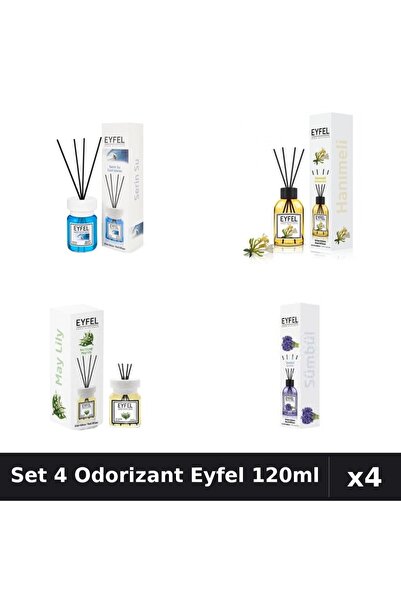 Eyfel Set 4 Odorizante Camera Betisoare, Cool Water, Lacramioare, Mana Maicii...