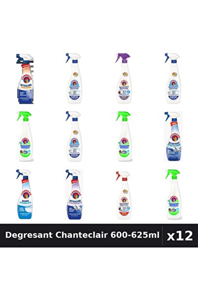 Chanteclair Set 12 Degresant Universal 600-625ml - 8 Arome, Anticalcar, Detar...