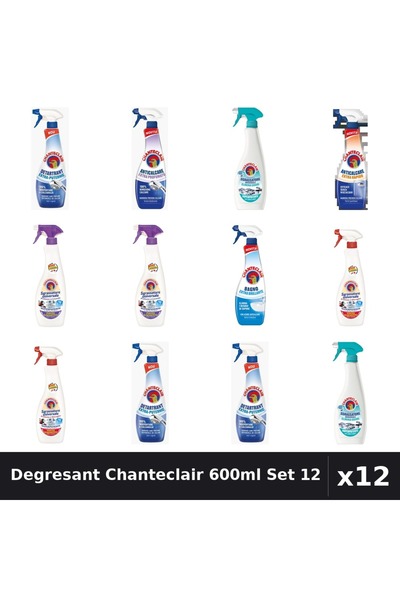 Chanteclair Set 12 Degresant Universal 600ml - Lavanda, Marsilia, Mosc Alb