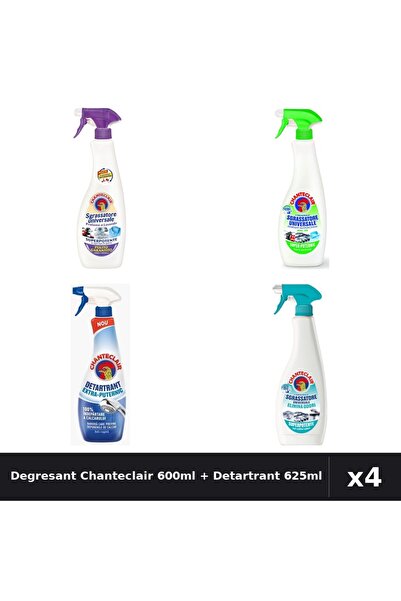 Chanteclair Set 4 Degresant Universal 600ml + Detartrant 625ml - Lavanda, Lăm...
