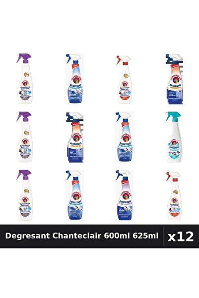 Chanteclair Set 12 Degresant Universal 600ml 625ml - 7 Arome, Anticalcar, Det...