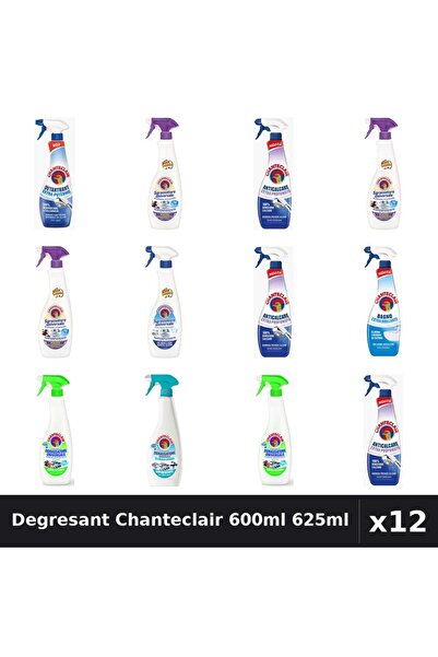Chanteclair Set 12 Degresant Universal 600ml 625ml - 8 Arome, Anticalcar, Det...