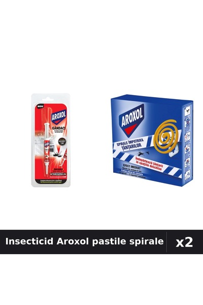 Aroxol Set 2 Insecticid Pastile/Spirale Anti-Insecte - 5g și 10 buc - Protecț...