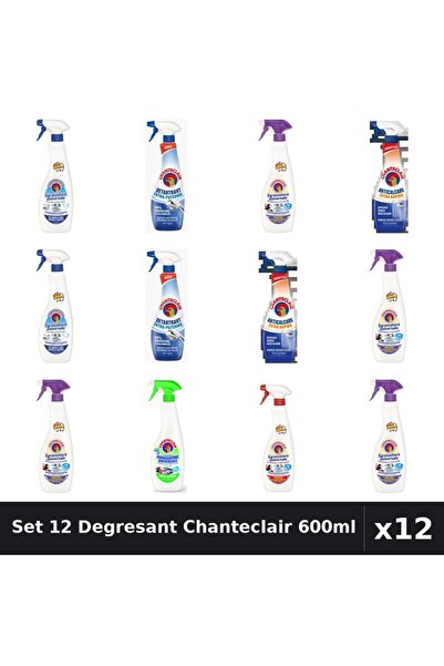 Chanteclair Set 12 Degresant Universal 600ml - Bicarbonat, Extra Puternic, Ex...