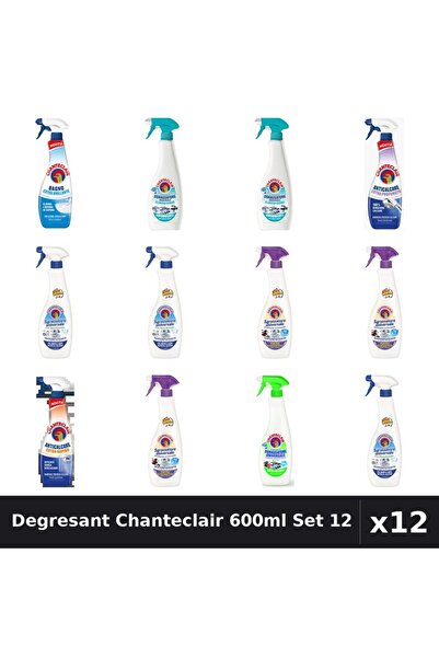 Chanteclair Set 12 Degresant Universal 600ml - 8 Arome, Anticalcar, Bicarbonat