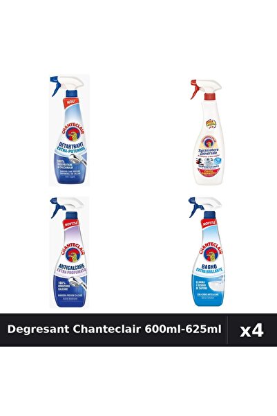 Chanteclair Set 4 Degresant Universal 600ml-625ml - Marsilia, Anticalcar, Det...