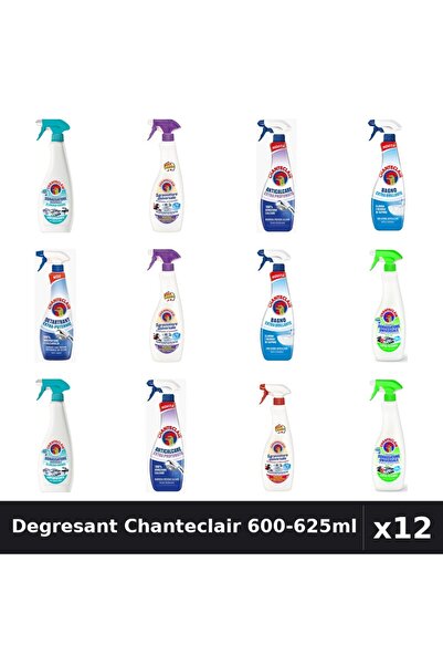 Chanteclair Set 12 Degresant Universal 600-625ml - 8 Arome, Anticalcar, Detar...
