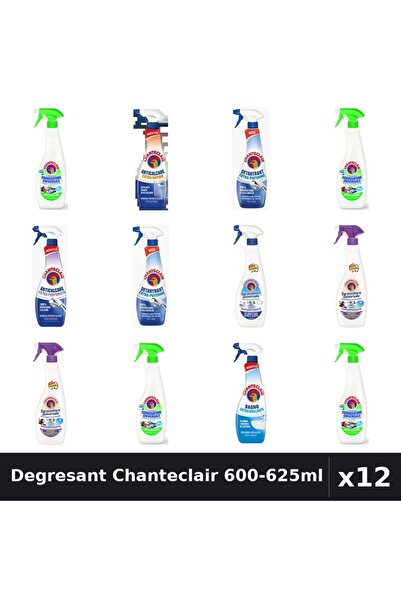Chanteclair Set 12 Degresant Universal 600-625ml - 8 Arome, Anticalcar, Detar...