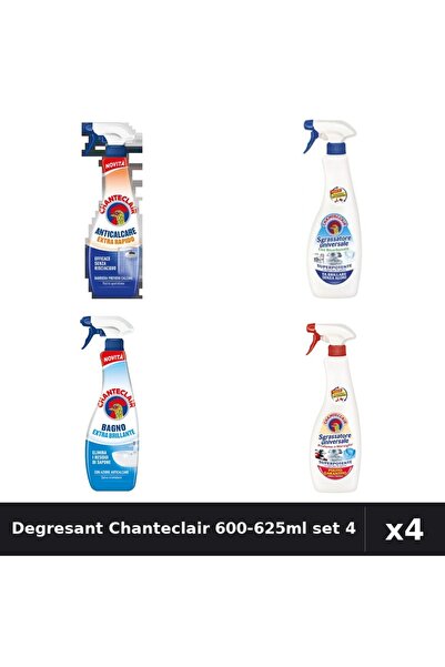 Chanteclair Set 4 Degresant Universal 600-625ml - Bicarbonat, Marsilia, Extra...