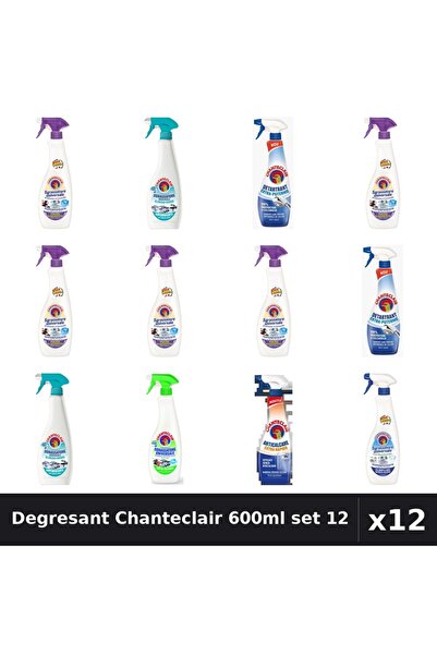 Chanteclair Set 12 Degresant Universal 600-625ml - Lavanda, Lămâie, Bicarbonat