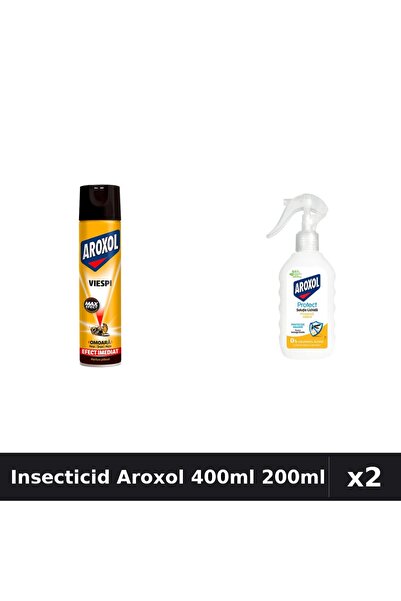 Aroxol Set 2 Insecticid - Spray 400ml + Loțiune Repelent 200ml - Anti Insecte