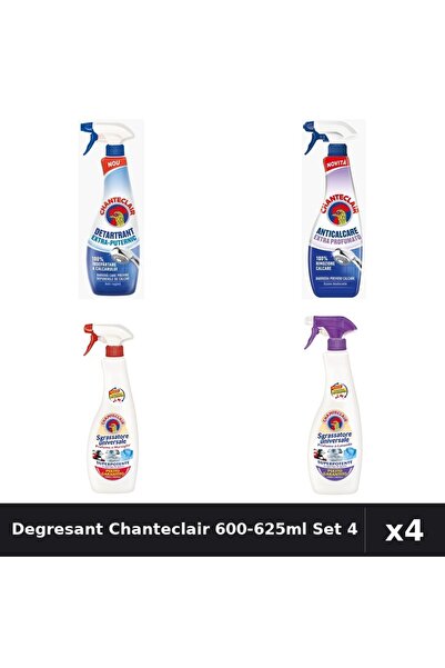 Chanteclair Set 4 Degresant Universal 600-625ml - Lavanda, Marsilia, Anticalc...