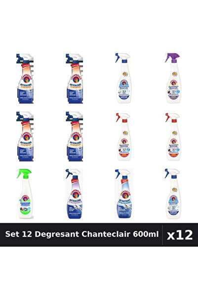 Chanteclair Set 12 Degresant Universal 600ml - Bicarbonat, Extra Parfumat, Ex...