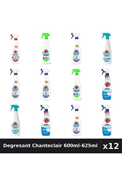 Chanteclair Set 12 Degresant Universal 600ml-625ml - 5 Arome, Bicarbonat, Lamaie