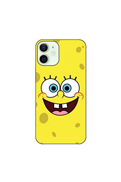 OEM Husa compatibila cu Apple iPhone 12 Mini Silicon Gel Tpu Model Spongebob ...
