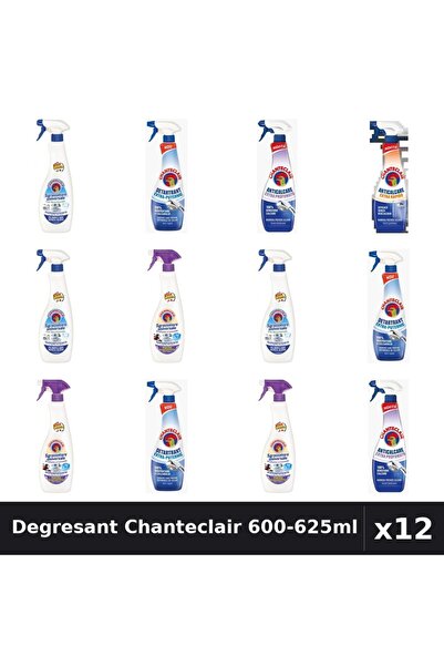 Chanteclair Set 12 Degresant Universal 600-625ml - Bicarbonat, Lavanda, Detar...