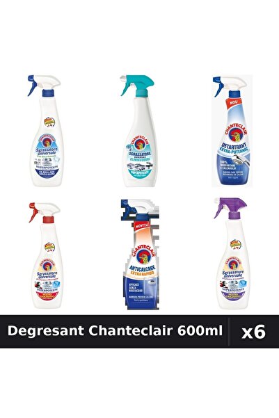 Chanteclair Set 6 Degresant Universal 600-625ml - Bicarbonat, Marsilia, Mosc Alb