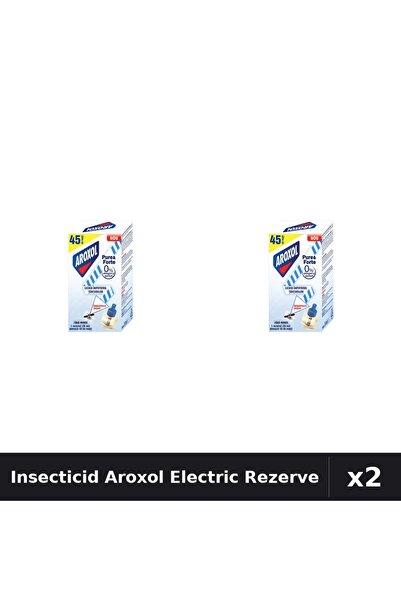 Aroxol Set 2 Aparat Electric & Rezerve Insecticid - Anti Gandaci, Tantari, Muste