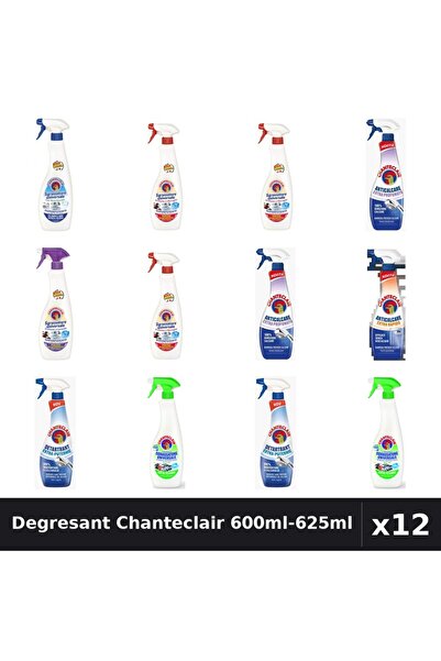 Chanteclair Set 12 Degresant Universal 600ml-625ml - 7 Arome Asortate, Antica...