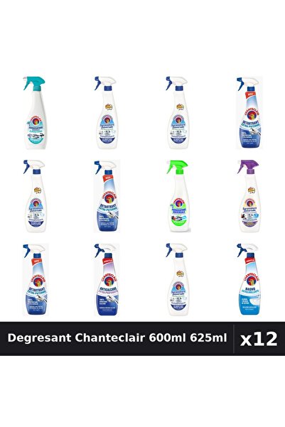 Chanteclair Set 12 Degresant Universal 600ml-625ml - Bicarbonat, Lămaie, Lavandă