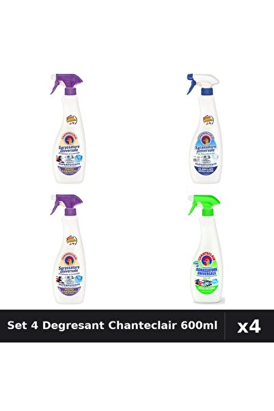 Chanteclair Set 4 Degresant Universal 600ml - Bicarbonat, Lamaie, Lavanda, Mo...