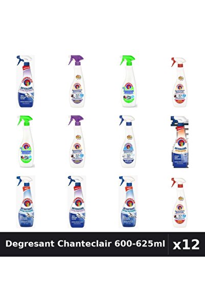 Chanteclair Set 12 Degresant Universal 600-625ml - 8 Arome Asortate, Anticalc...