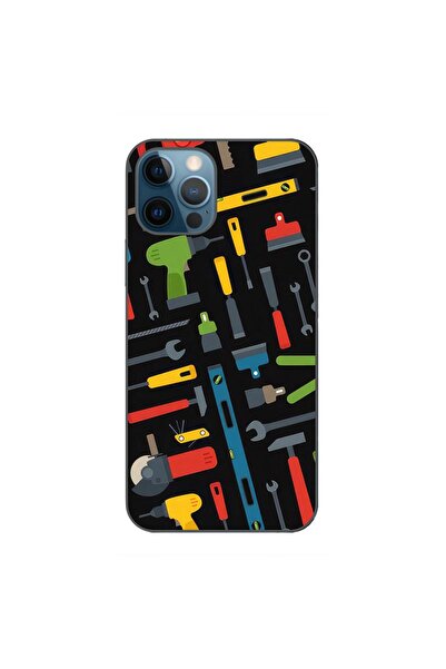 OEM Husa compatibila cu Apple iPhone 12 Pro Max Silicon Gel Tpu Model Unelte ...