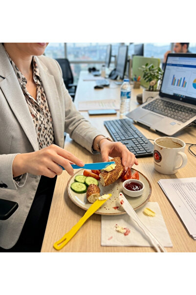 Ark Ergonomic Plastic Knife Set for Office, School and Picnic Mixed Color 20 ...