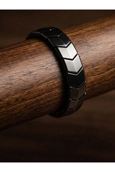 Saff Doğal Taş Hematite Men's Bracelet 3