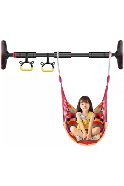 HI-FINE (db3)Doorway Pull Up Bar, Trapeze Bar for Adults, No Screw Chin Up Ba...