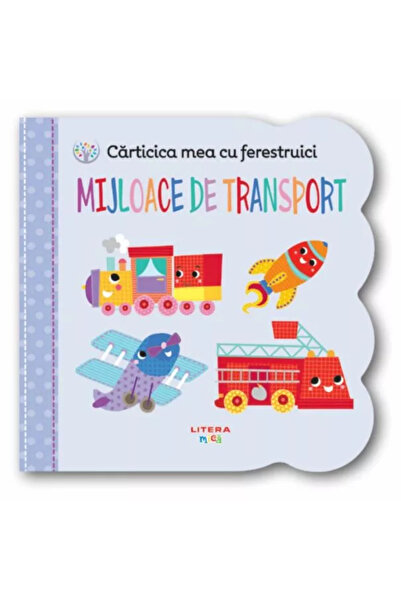 Litera MY BOOK WITH WINDOWS. Means of transport. Baby learns