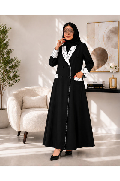 Moni White Royal Polka Blazer