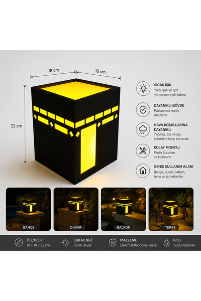 PLUS LIGHT Kabe Dekoratif LED Gece Lambası – Işıklı Biblo | LED Mum (Tea Ligh...