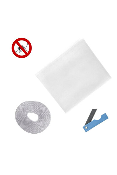 OEM White Mosquito Net with Tape & Knife for Window 1.5 x 1.8 m