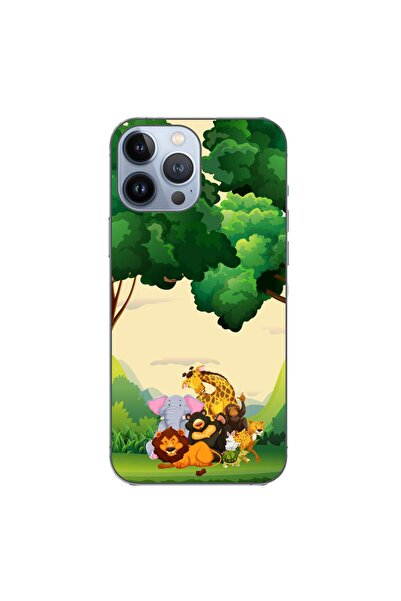 OEM Husa compatibila cu Apple iPhone 13 Pro Max Silicon Gel Tpu Model Jungla ...