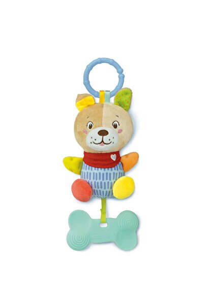 Baby Clementoni For You Βρεφική Κουδουνίστρα Μαλακό Σκυλάκι Για 0+ Μηνών